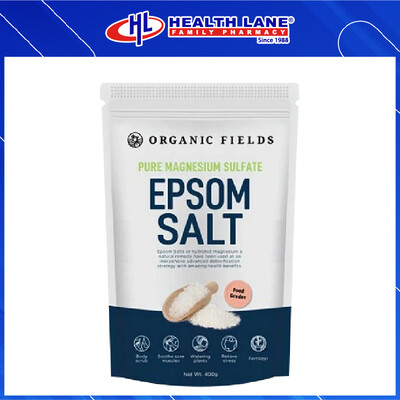 ORGANIC FIELDS EPSOM SALT 400G